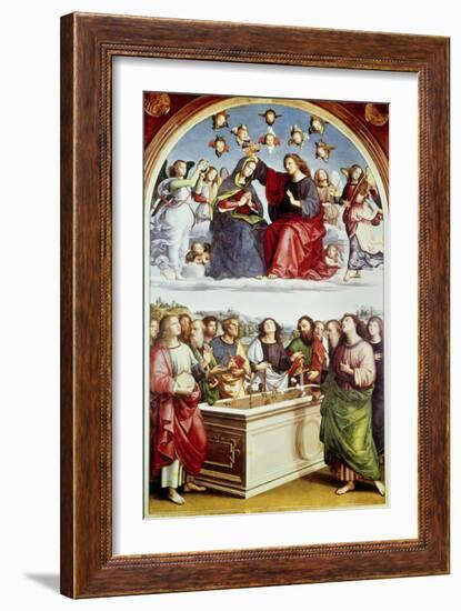 The Coronation of the Virgin-Raphael-Framed Giclee Print