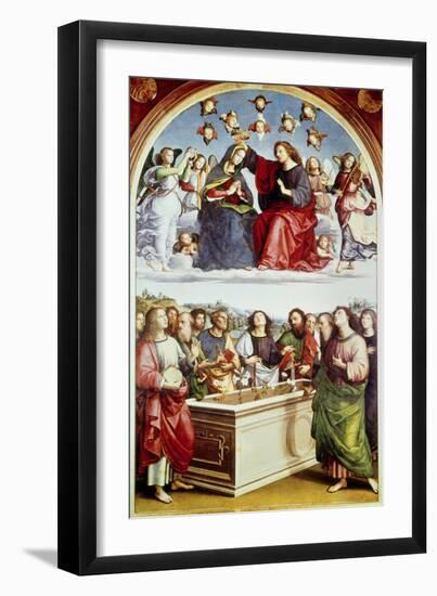 The Coronation of the Virgin-Raphael-Framed Giclee Print