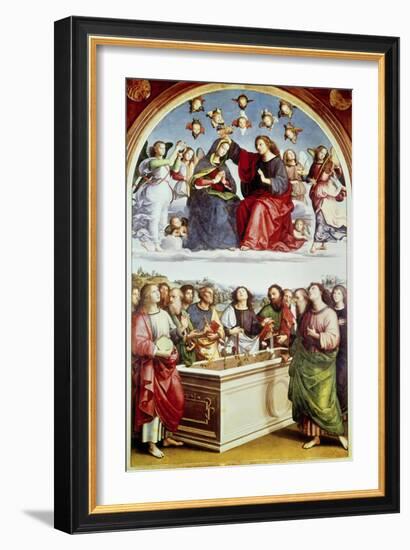 The Coronation of the Virgin-Raphael-Framed Giclee Print