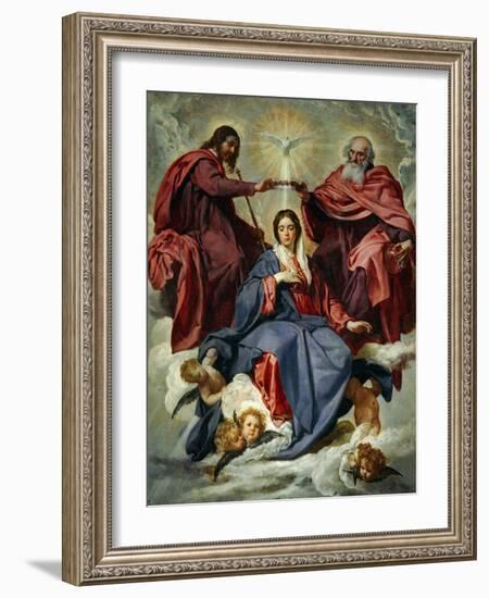 The Coronation of the Virgin-Diego Velazquez-Framed Giclee Print