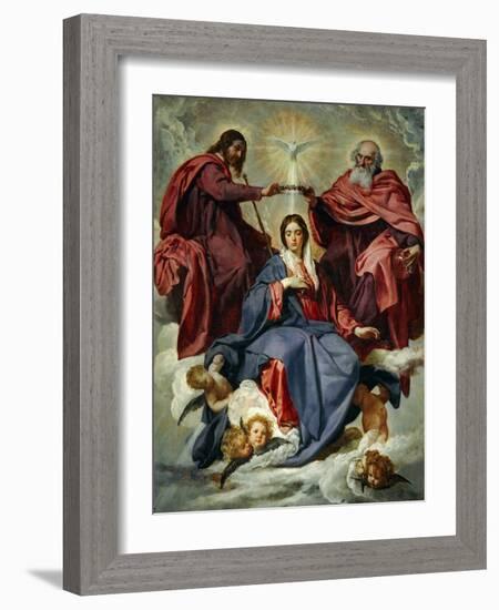 The Coronation of the Virgin-Diego Velazquez-Framed Giclee Print