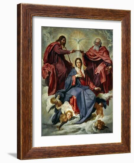 The Coronation of the Virgin-Diego Velazquez-Framed Giclee Print