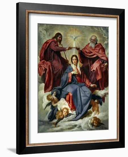 The Coronation of the Virgin-Diego Velazquez-Framed Giclee Print