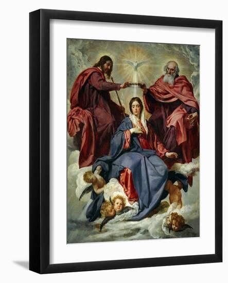 The Coronation of the Virgin-Diego Velazquez-Framed Giclee Print