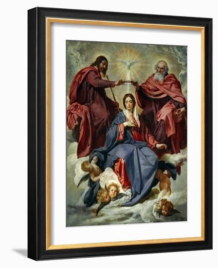 The Coronation of the Virgin-Diego Velazquez-Framed Giclee Print