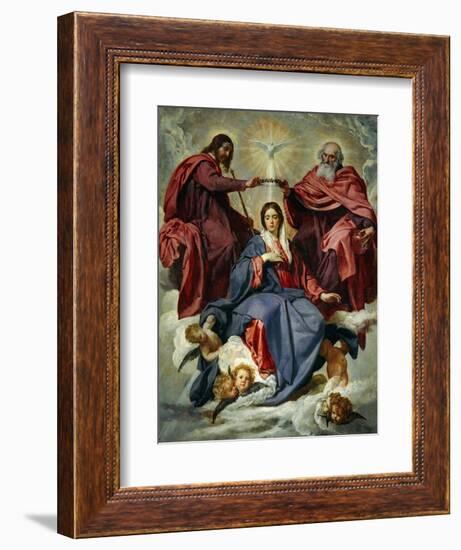 The Coronation of the Virgin-Diego Velazquez-Framed Giclee Print