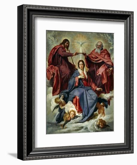 The Coronation of the Virgin-Diego Velazquez-Framed Giclee Print