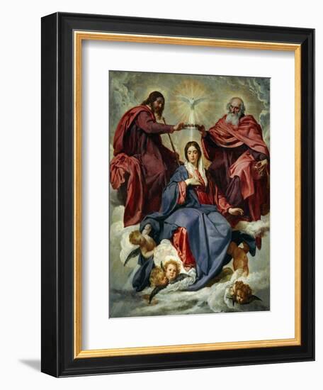 The Coronation of the Virgin-Diego Velazquez-Framed Giclee Print