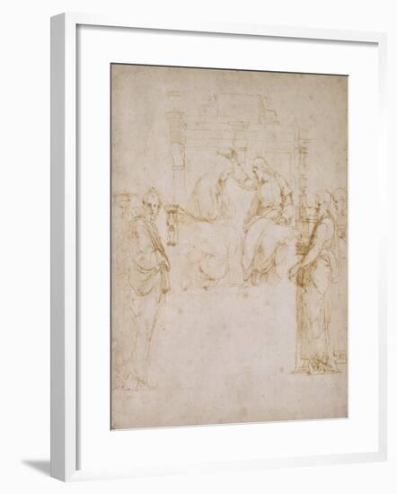 The Coronation of the Virgin-Raphael-Framed Giclee Print