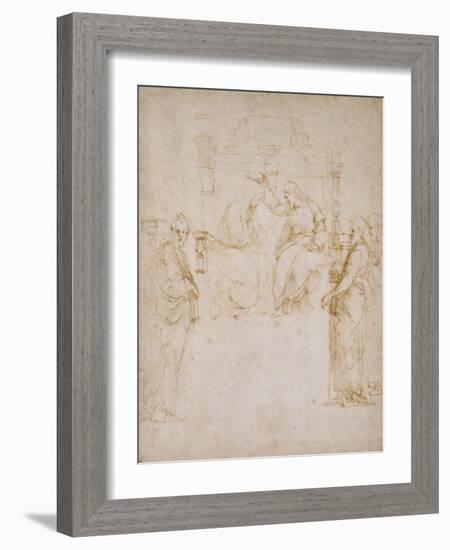 The Coronation of the Virgin-Raphael-Framed Giclee Print