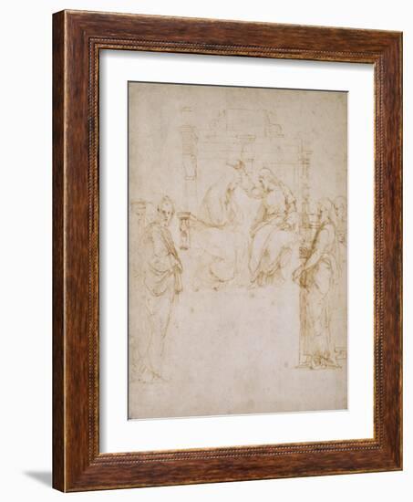 The Coronation of the Virgin-Raphael-Framed Giclee Print