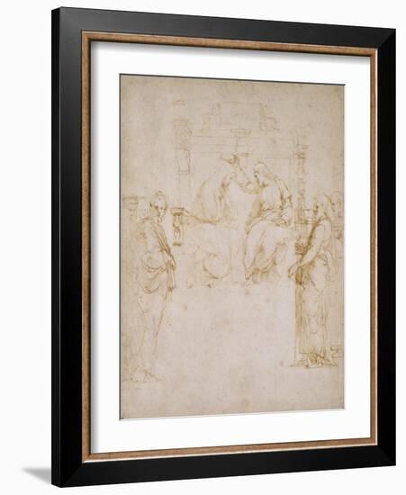 The Coronation of the Virgin-Raphael-Framed Giclee Print