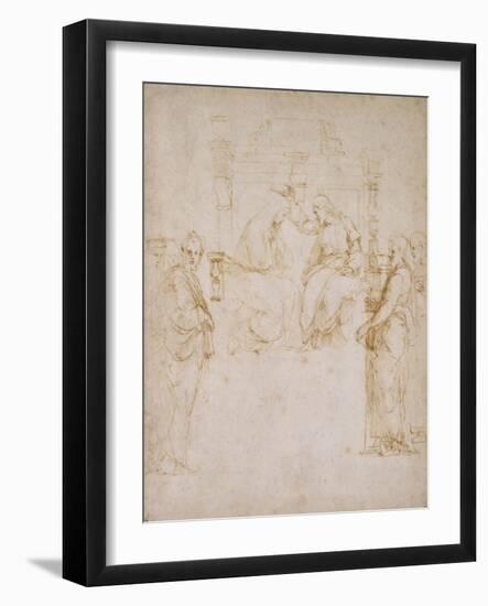 The Coronation of the Virgin-Raphael-Framed Giclee Print