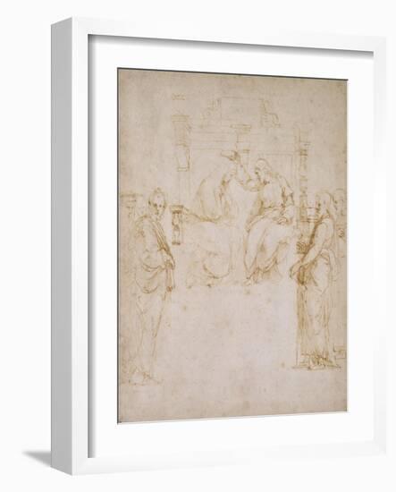 The Coronation of the Virgin-Raphael-Framed Giclee Print