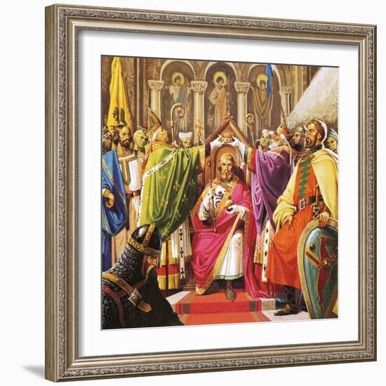 The Coronation of William the Conqueror-Severino Baraldi-Framed Giclee Print