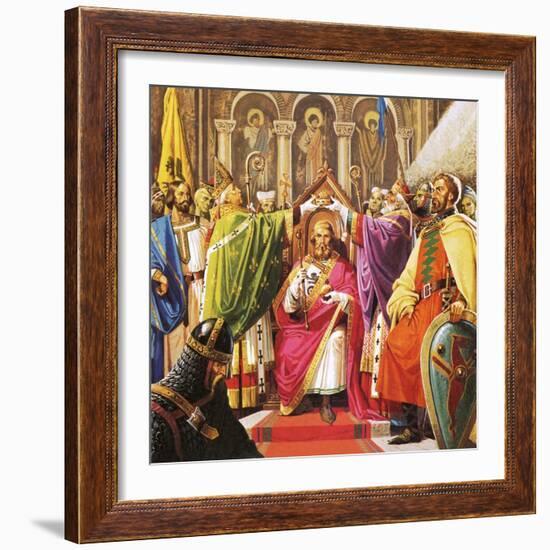 The Coronation of William the Conqueror-Severino Baraldi-Framed Giclee Print