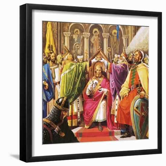 The Coronation of William the Conqueror-Severino Baraldi-Framed Giclee Print