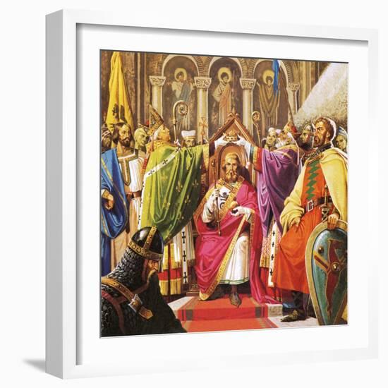 The Coronation of William the Conqueror-Severino Baraldi-Framed Giclee Print