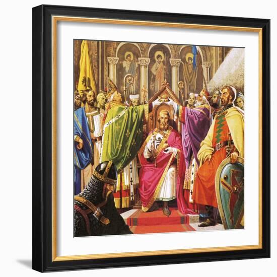 The Coronation of William the Conqueror-Severino Baraldi-Framed Giclee Print