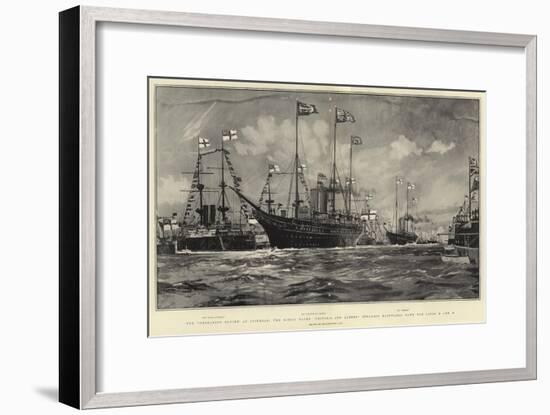 The Coronation Review at Spithead-Charles Edward Dixon-Framed Giclee Print