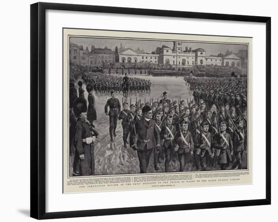 The Coronation Review of the Boys' Brigades by the Prince of Wales on the Horse Guards' Parade-Gordon Frederick Browne-Framed Giclee Print