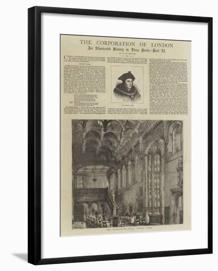 The Corporation of London-Henry William Brewer-Framed Giclee Print