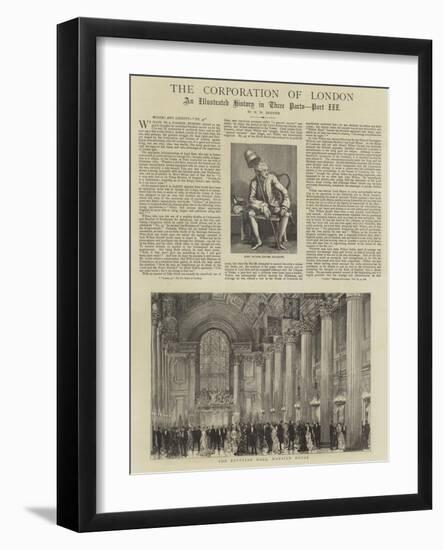 The Corporation of London-Henry William Brewer-Framed Giclee Print