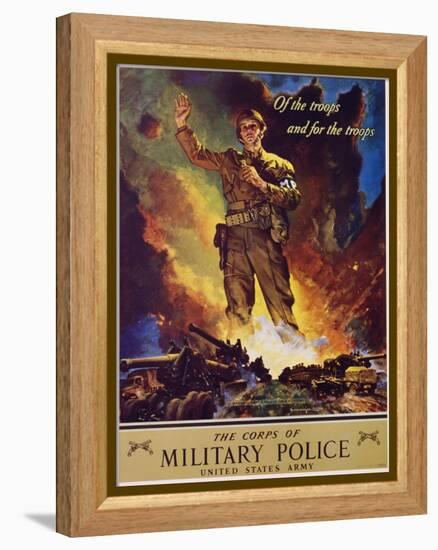 The Corps of Military Police Recruitment Poster-Jes Schlaikjer-Framed Premier Image Canvas