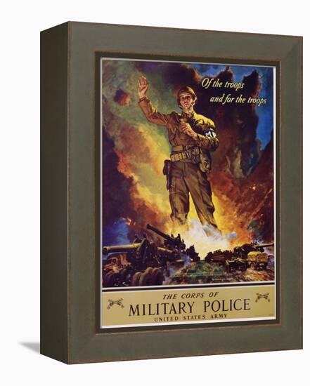 The Corps of Military Police Recruitment Poster-Jes Schlaikjer-Framed Premier Image Canvas