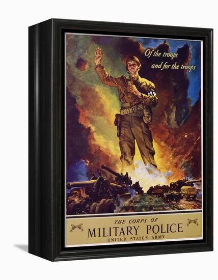 The Corps of Military Police Recruitment Poster-Jes Schlaikjer-Framed Premier Image Canvas