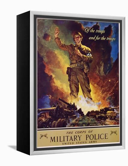 The Corps of Military Police Recruitment Poster-Jes Schlaikjer-Framed Premier Image Canvas