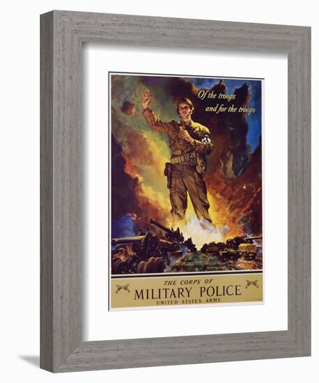 The Corps of Military Police Recruitment Poster-Jes Schlaikjer-Framed Giclee Print