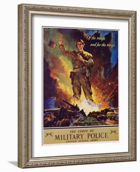 The Corps of Military Police Recruitment Poster-Jes Schlaikjer-Framed Giclee Print