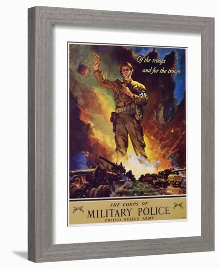 The Corps of Military Police Recruitment Poster-Jes Schlaikjer-Framed Giclee Print