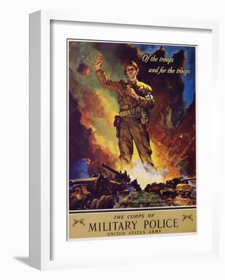 The Corps of Military Police Recruitment Poster-Jes Schlaikjer-Framed Giclee Print