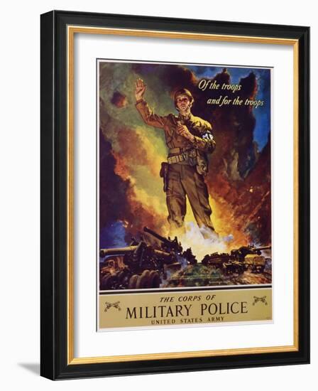 The Corps of Military Police Recruitment Poster-Jes Schlaikjer-Framed Giclee Print