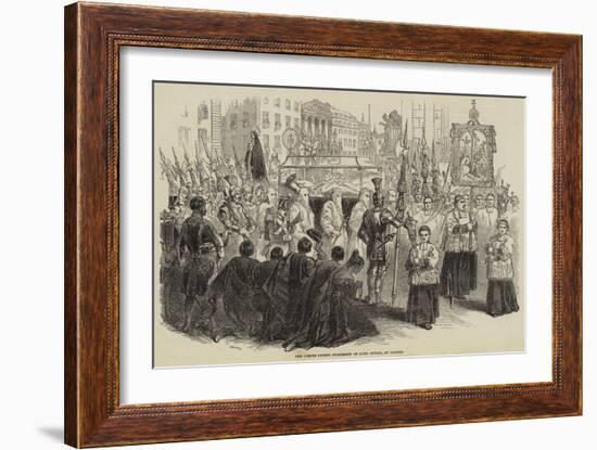 The Corpus Christi Procession on Good Friday, at Madrid-null-Framed Giclee Print