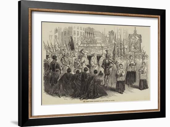 The Corpus Christi Procession on Good Friday, at Madrid-null-Framed Giclee Print