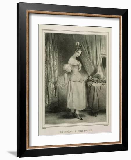 The Corset-Achille Deveria-Framed Giclee Print