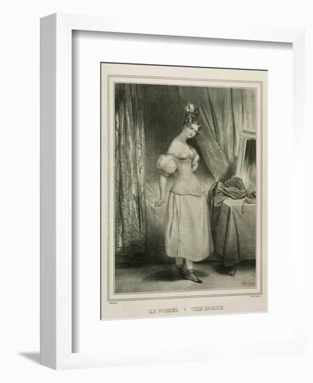 The Corset-Achille Deveria-Framed Giclee Print