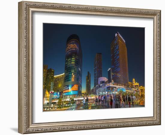 The Cosmopolitan on Right and Citycenter on Left-Alan Copson-Framed Photographic Print