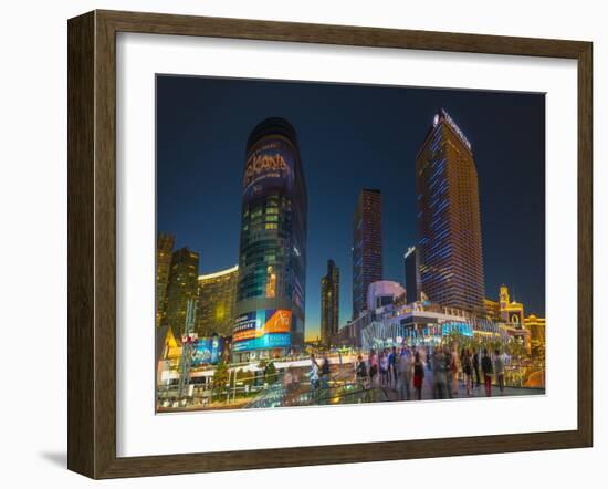 The Cosmopolitan on Right and Citycenter on Left-Alan Copson-Framed Photographic Print