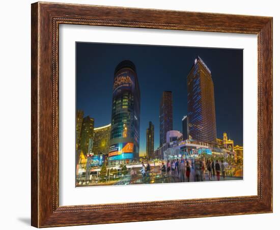 The Cosmopolitan on Right and Citycenter on Left-Alan Copson-Framed Photographic Print