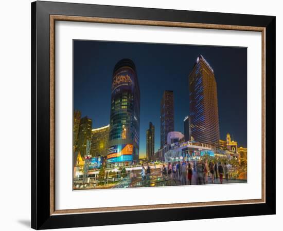 The Cosmopolitan on Right and Citycenter on Left-Alan Copson-Framed Photographic Print