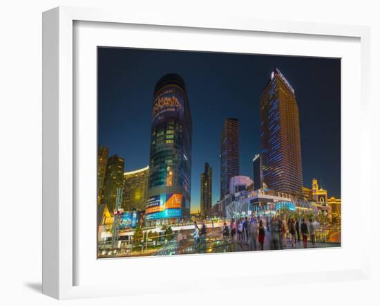 The Cosmopolitan on Right and Citycenter on Left-Alan Copson-Framed Photographic Print