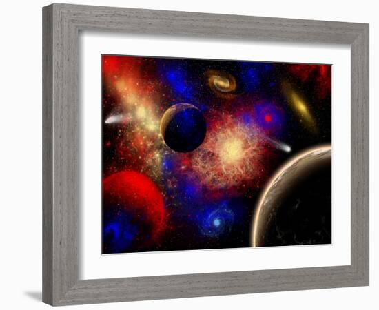 The Cosmos Is a Place of Outstanding Natural Beauty and Wonder-Stocktrek Images-Framed Photographic Print