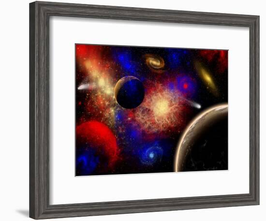 The Cosmos Is a Place of Outstanding Natural Beauty and Wonder-Stocktrek Images-Framed Photographic Print