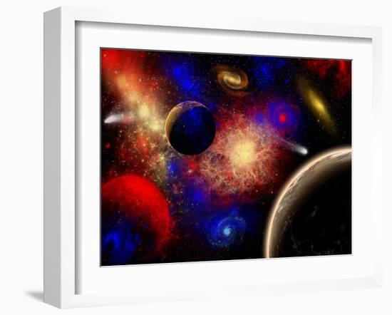 The Cosmos Is a Place of Outstanding Natural Beauty and Wonder-Stocktrek Images-Framed Photographic Print