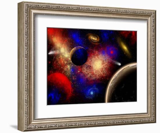 The Cosmos Is a Place of Outstanding Natural Beauty and Wonder-Stocktrek Images-Framed Photographic Print