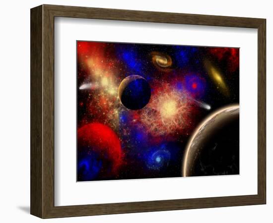 The Cosmos Is a Place of Outstanding Natural Beauty and Wonder-Stocktrek Images-Framed Photographic Print